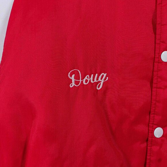 University of Pennsylvania Bomber Jacket Large VTG 70s Sigma Alpha Mu Embroidery - Picture 4 of 12